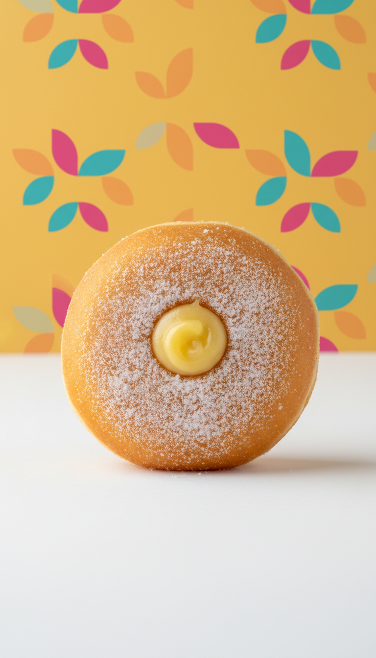 Filled Doughnut With Raspberry Jam